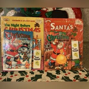 2 Vintage NOS “Landoll’s” Christmas Activity Sets